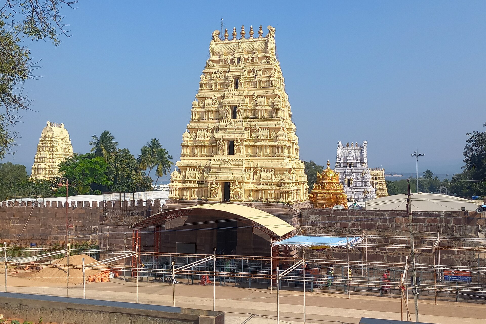 2025 West Gopuram and Bhramaramba Devi temple view in Srisailam